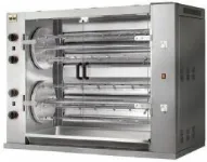 R�tissoire professionnelle multi-rotative � gaz 8 broches MCM